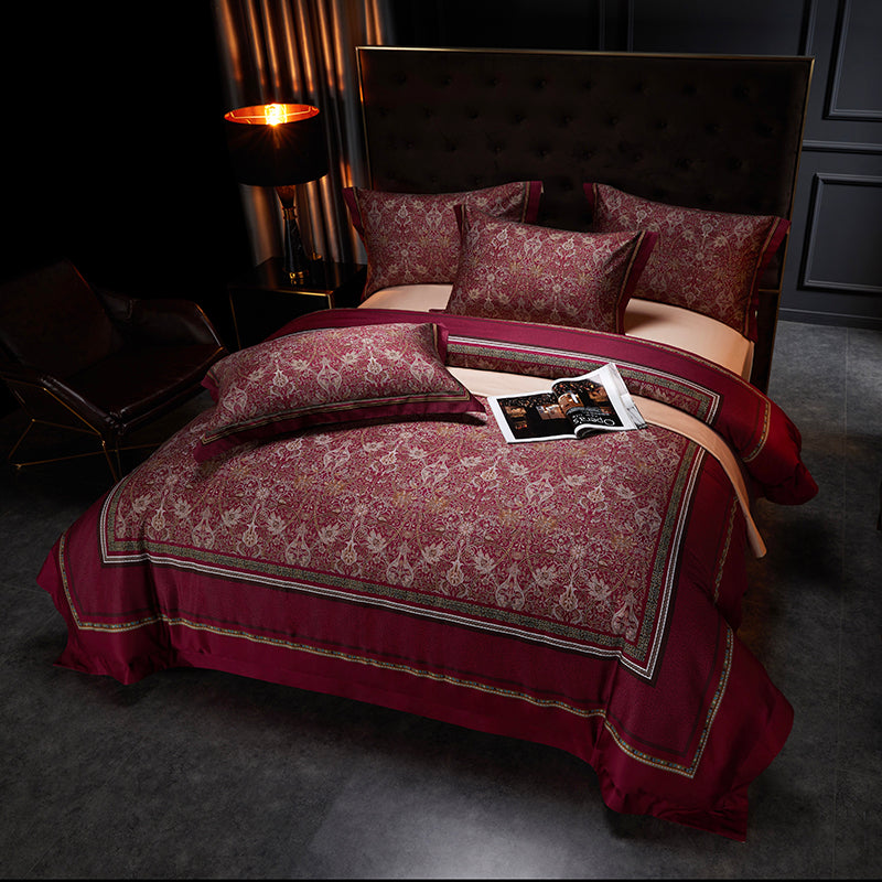 Premium 1000TC Egyptian Cotton Luxury Bedding Set Boho Style Digital Printing Du image 13