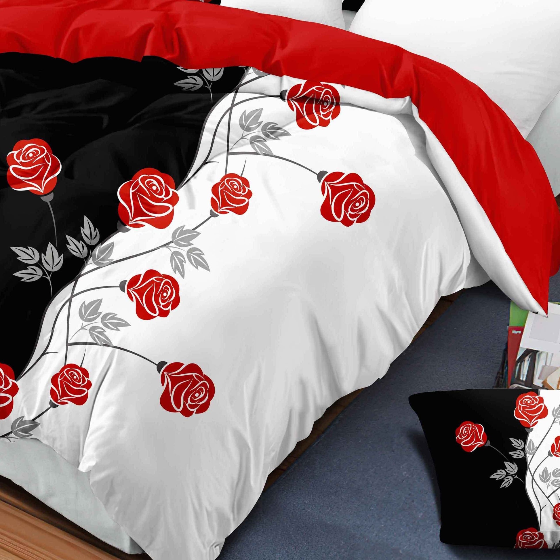 9pcs In A Bag Thick Touch Bed Cover Curtain Set, Upgraded Luxury Bedspread Set,  image 5