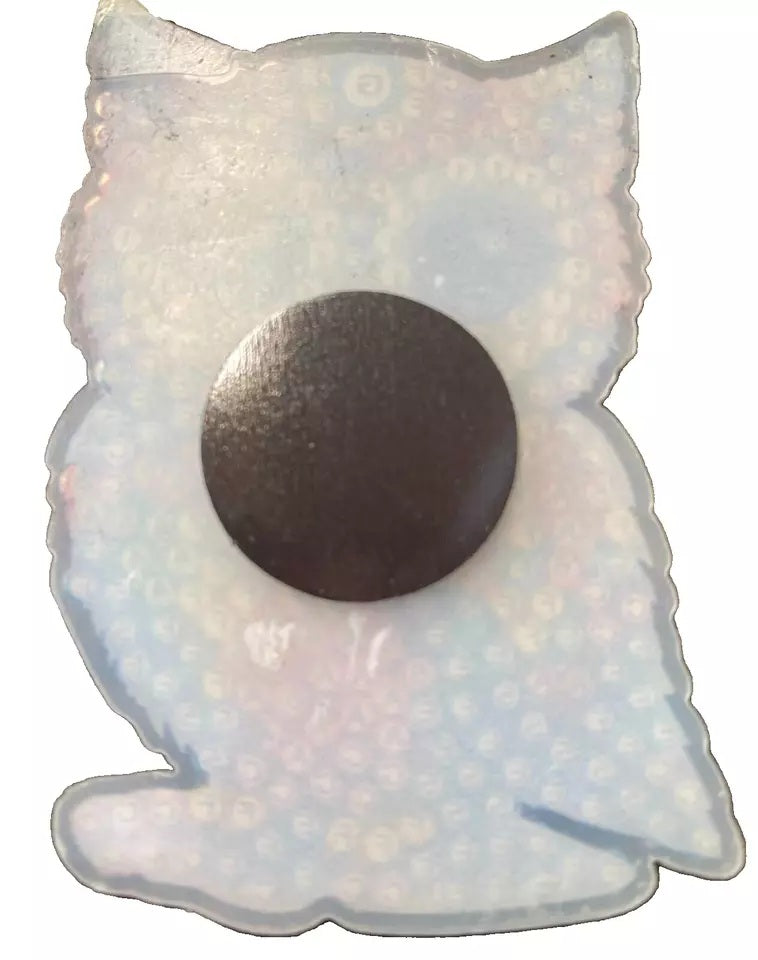 6-Piece Diamond Art Owl Fridge Magnets Diamond jewel Magnet Completed image 10