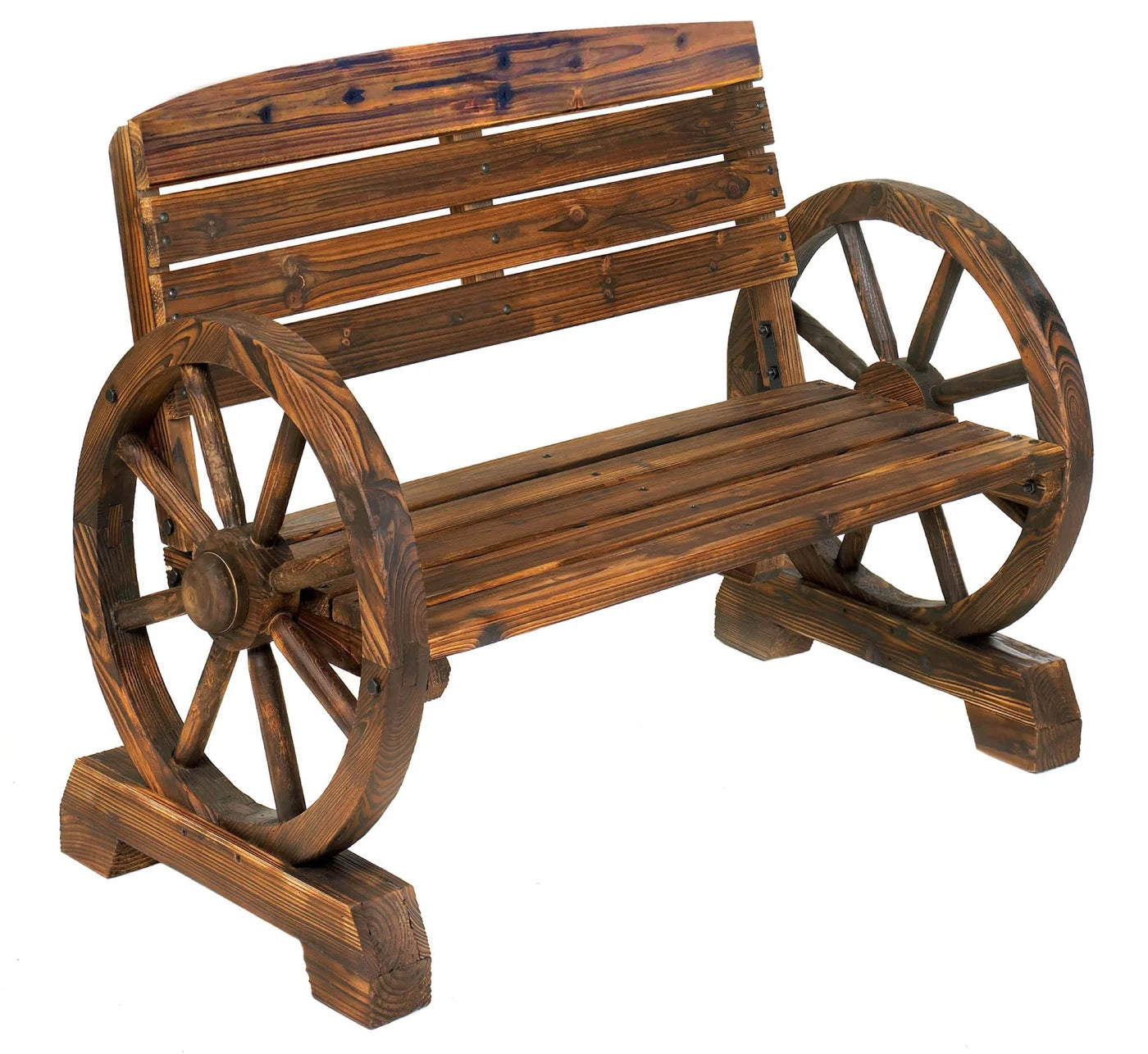 WAGON WHEEL BENCH image 0