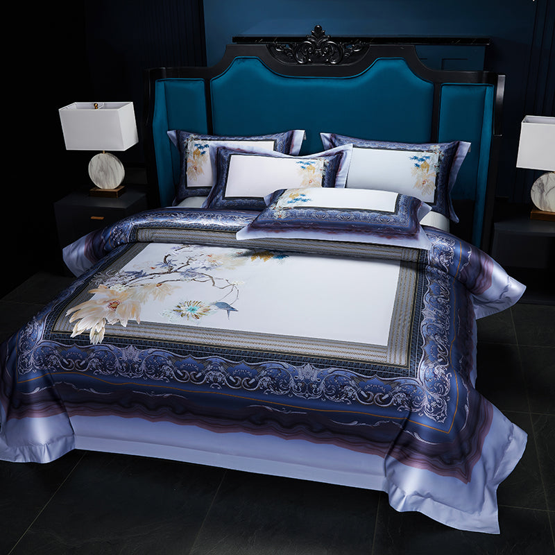 Premium 1000TC Egyptian Cotton Luxury Bedding Set Boho Style Digital Printing Du image 10