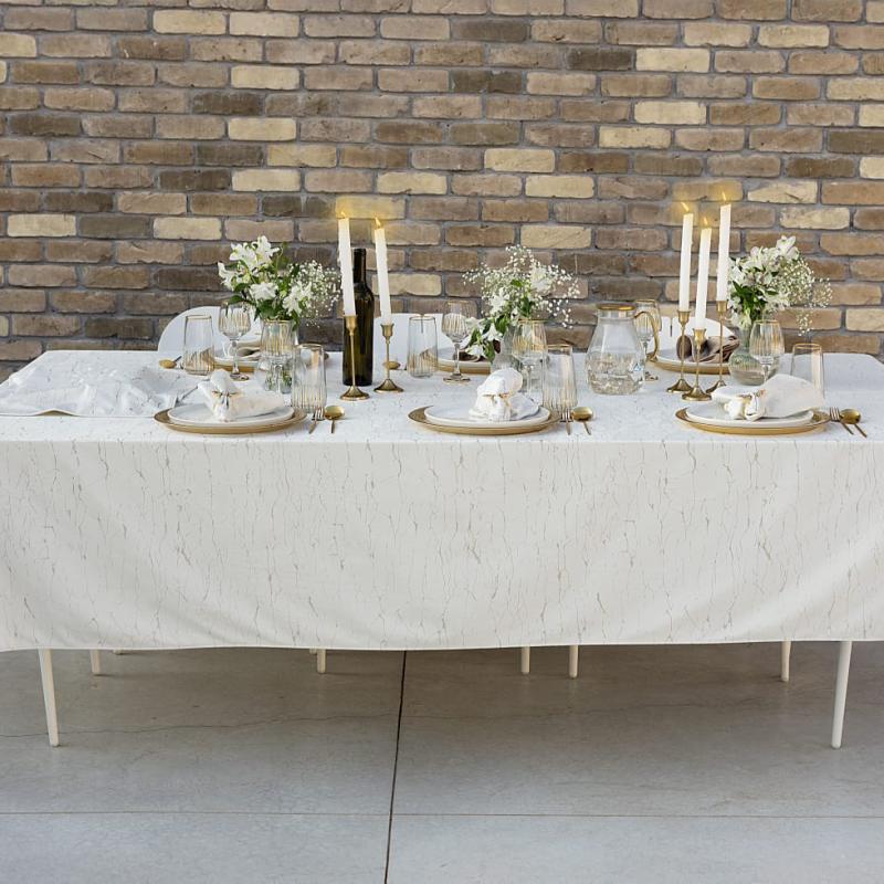 Designer Mail's Velvet Table Cloth Napkin Set Great Quality Dinner Tablecloth image 4