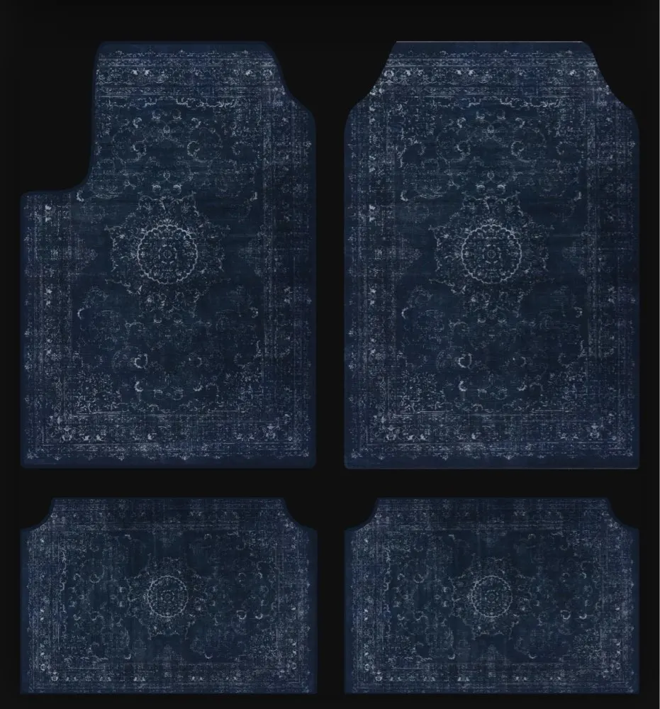 Set of Bohemian Style Floor Mat Universal Size Car Foot Mat American Retro Rugs  image 23