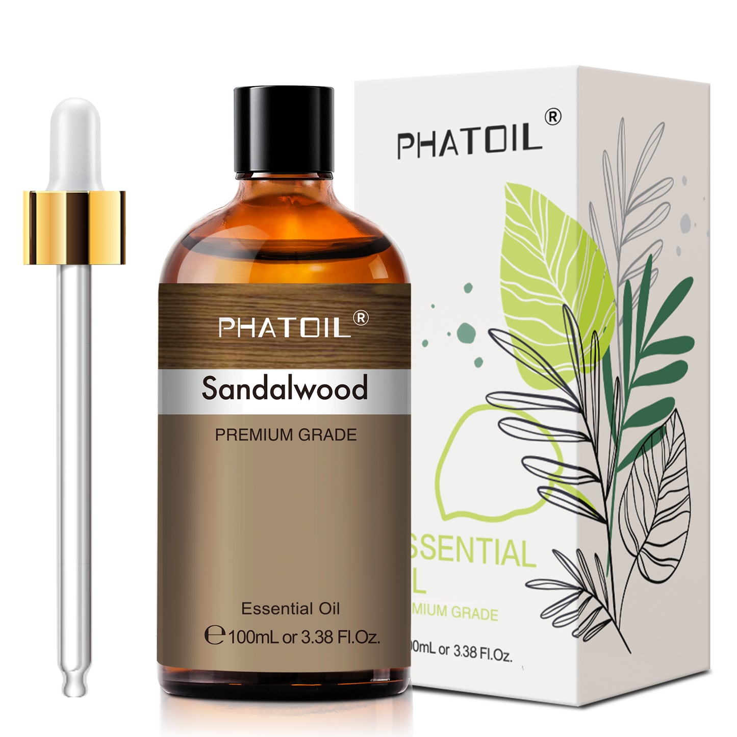 PHATOIL 100ml Natural Essential Oil For Skin Aromatherapy Diffuser Eucalyptus La image 14