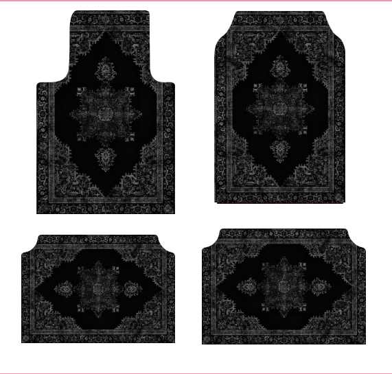 Set of Bohemian Style Floor Mat Universal Size Car Foot Mat American Retro Rugs  image 25