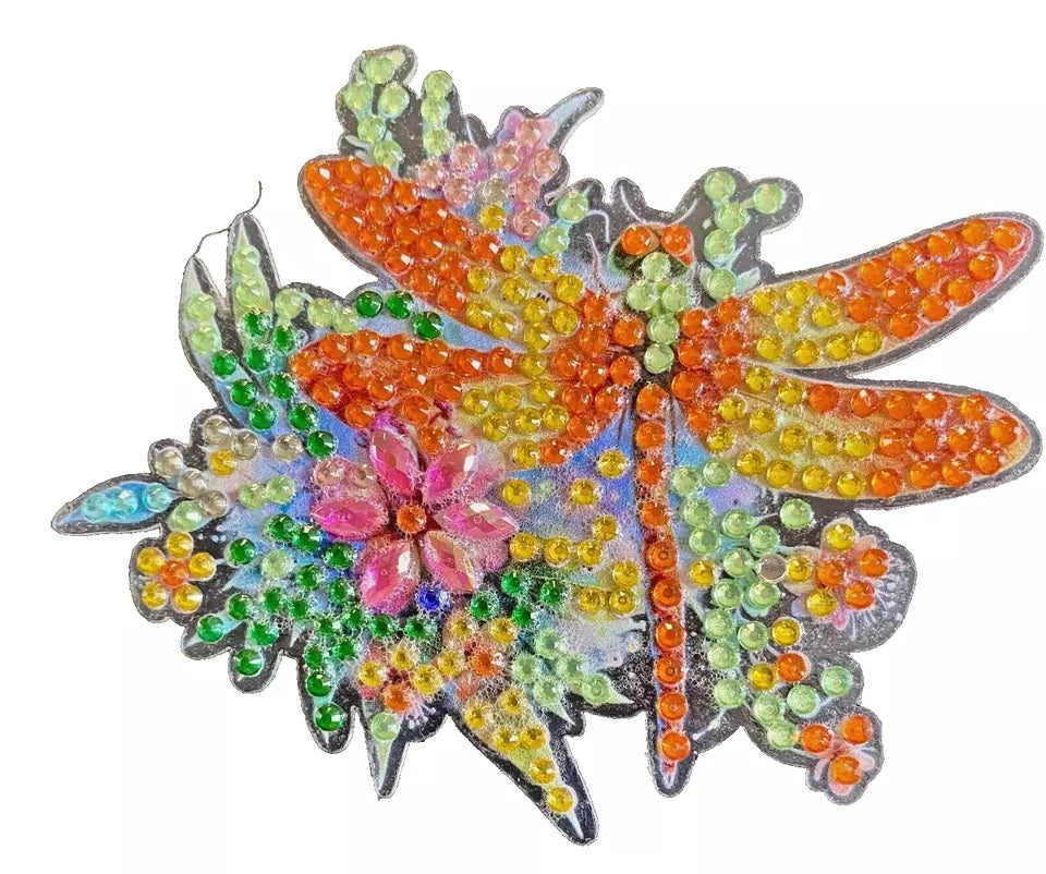 8pcs Dragonfly Diamond Jewel Art for Refrigerators Magnetic Completed image 6