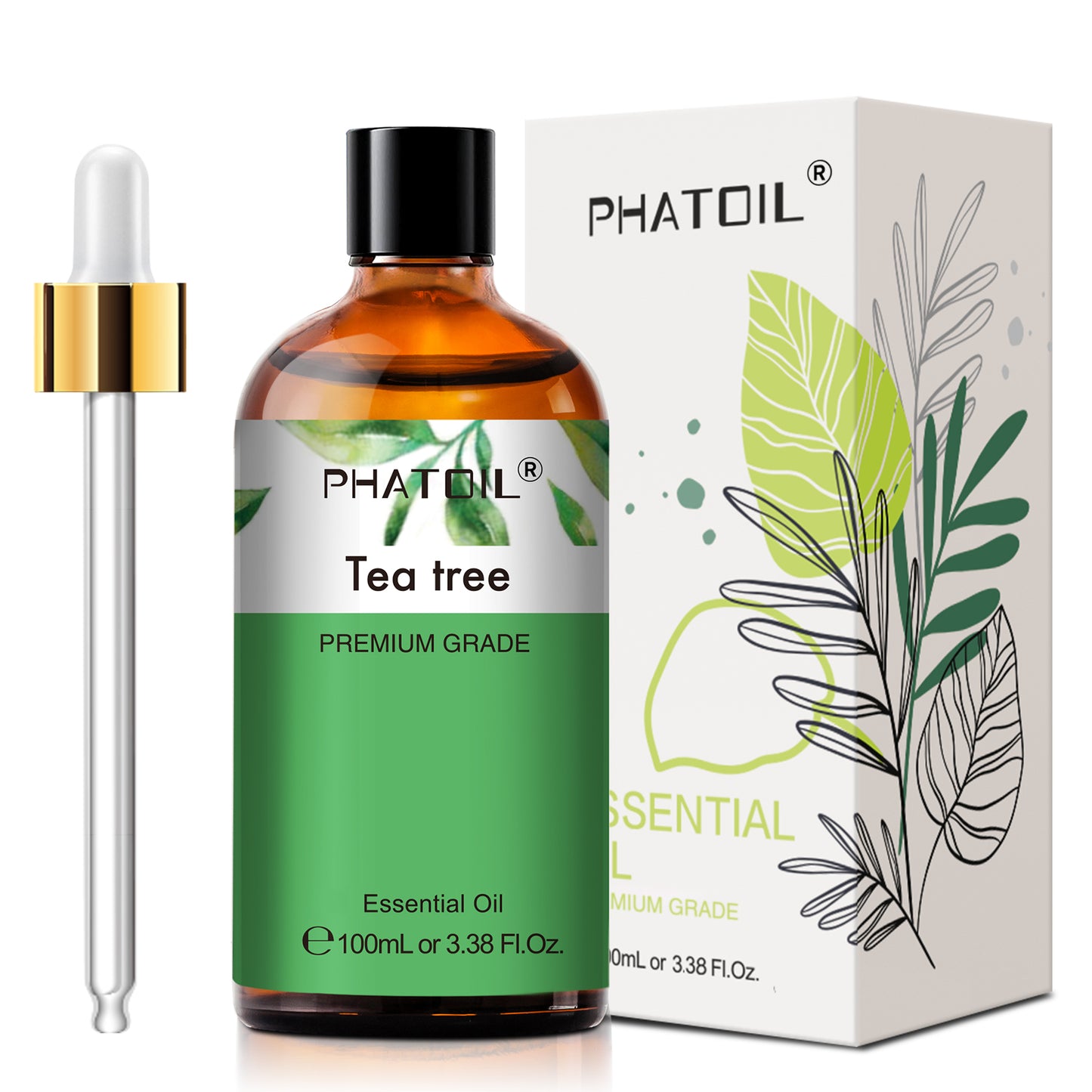 PHATOIL 100ml Natural Essential Oil For Skin Aromatherapy Diffuser Eucalyptus La image 37