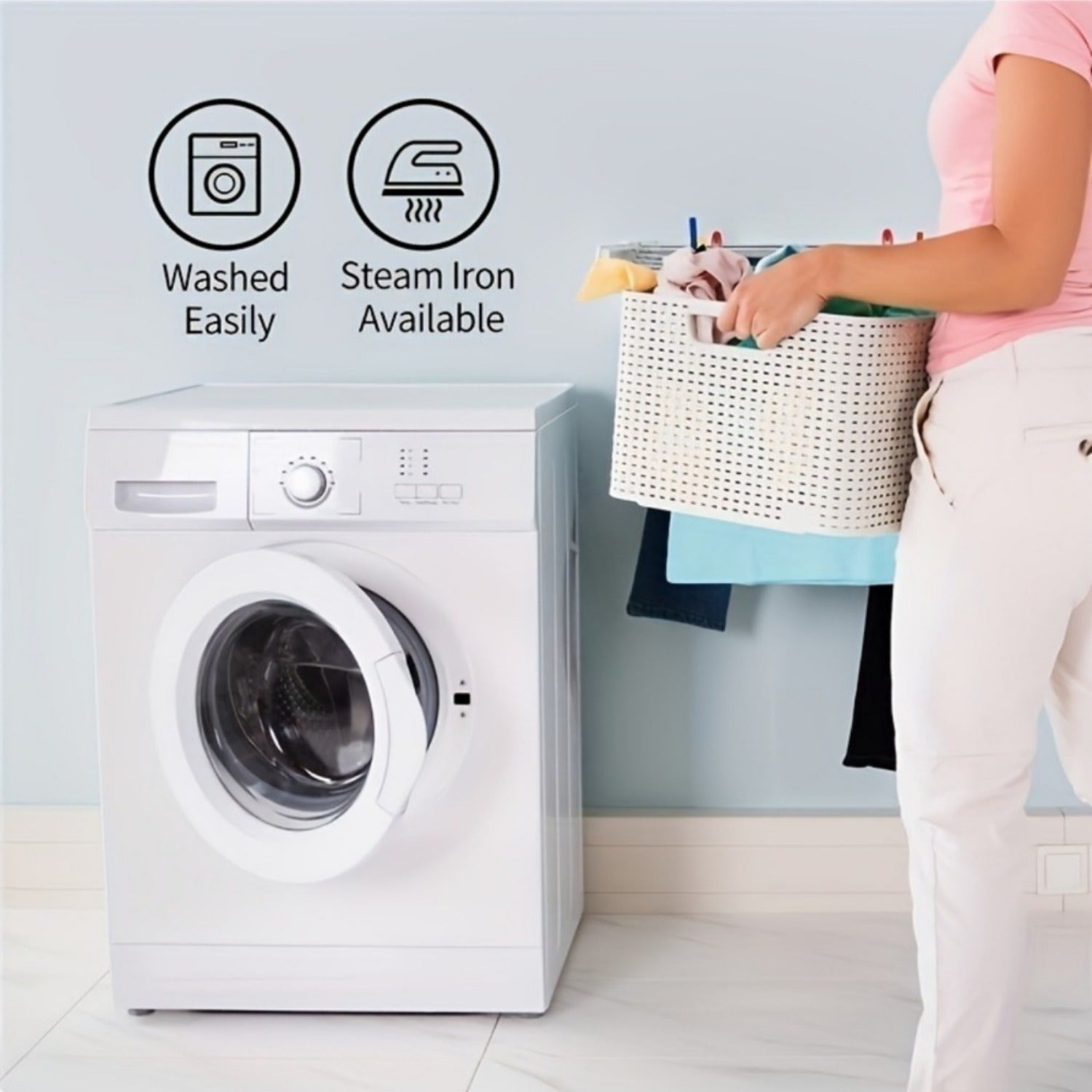 2pcs - Polyester - Vintage Floral Kitchen Curtain Set Bohemian French Wreath Mod image 1