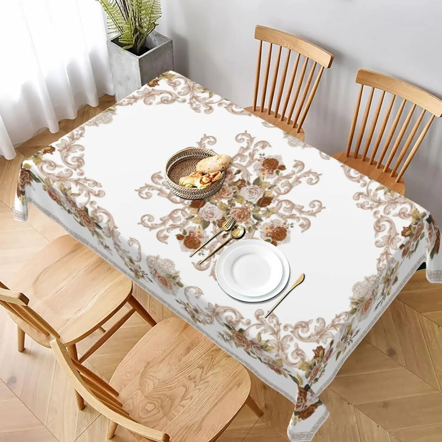 Moon and Sun Tablecloths Waterproof Boho Table Cloth Kitchen Dinning Table Washa image 2