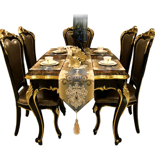 Custom Table Runner,Dining Table Cover,30cm Wide,183cm to 240cm Long,Embroidered image 0