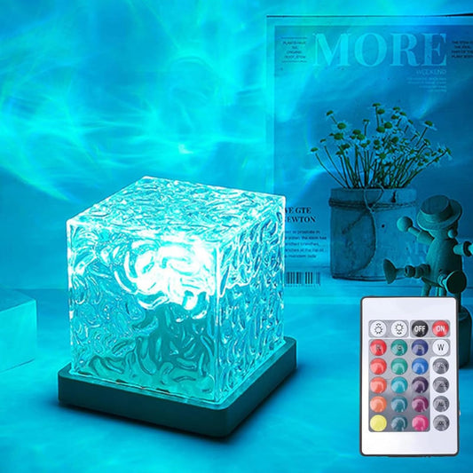 Ocean Wave Projector Light 16 Colors Midnight Aura Aurora Glow Lamp Home Office  image 0